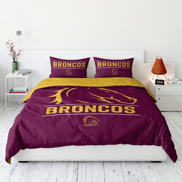 Broncos Queen Duvet Set
