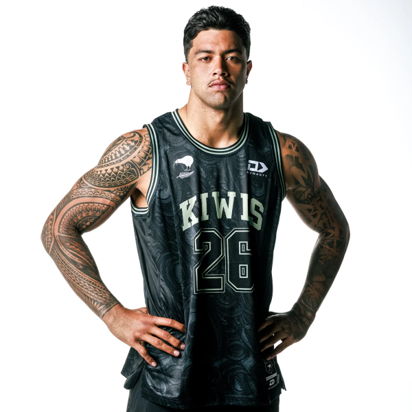 Kiwis Dynasty Rugby League World Cup 2026 Basketball Singlet PRE ORDER Shipping from 14th Oct