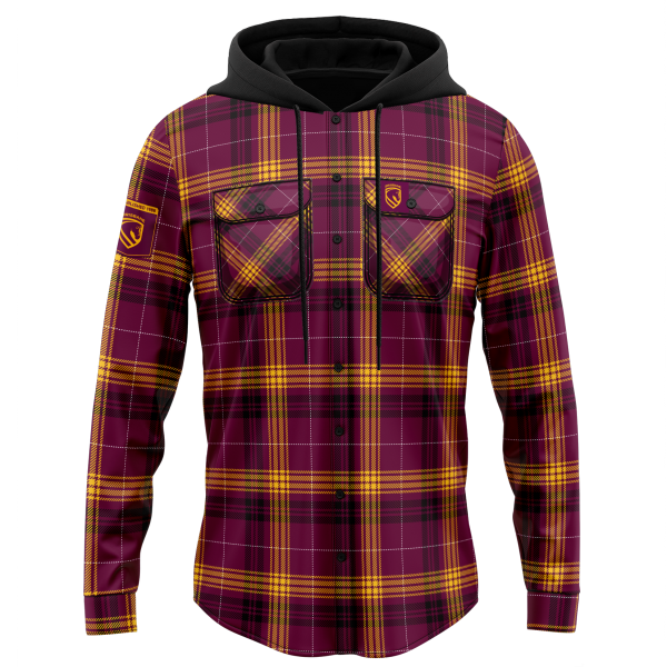 Broncos Hooded Flannel Shirt