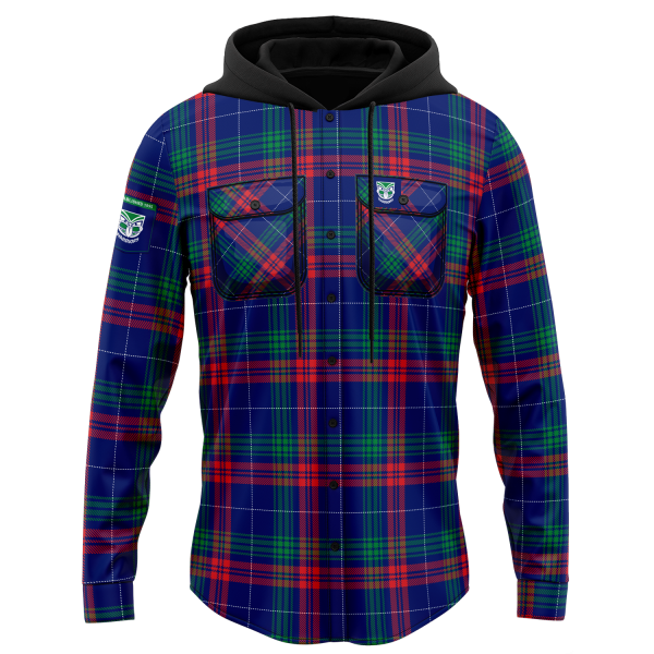 Warriors Hooded Flannel Shirt