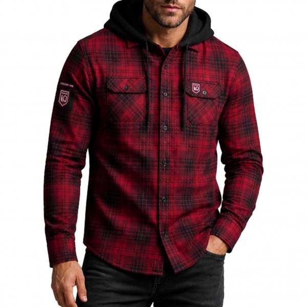QLD Hooded Flannel Shirt