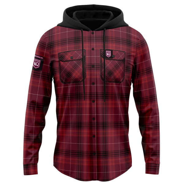 QLD Hooded Flannel Shirt