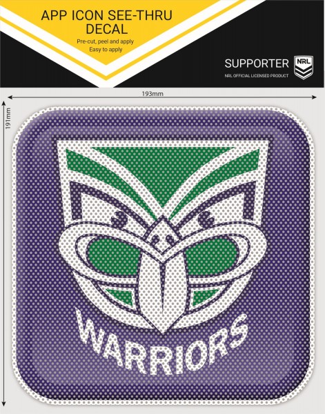 Warriors See Thru App Decal