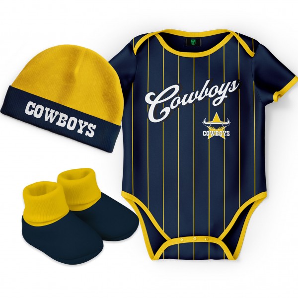 Cowboys 3Pc Infant Gift Set