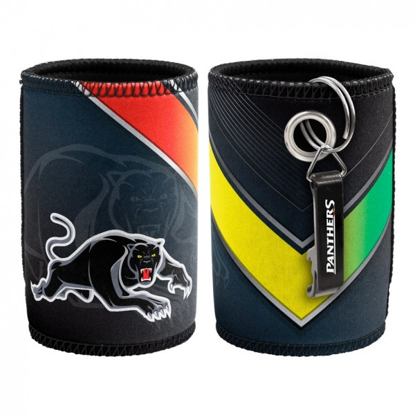 Panthers Stubby Holder with Bottle Opener