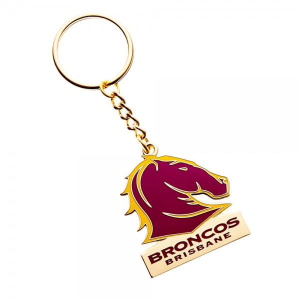 Broncos Logo Keyring