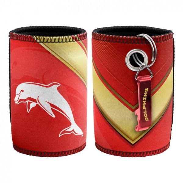 Dolphins Stubby Holder with Bottle Opener
