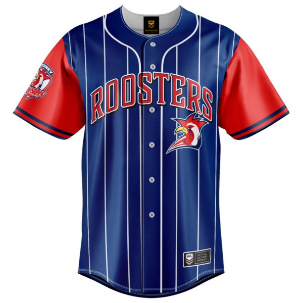 Roosters Adult Slugger Baseball Shirt