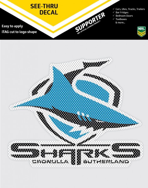 Sharks See Thru Decal