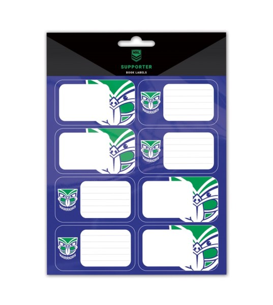 Warriors Adhesive Book Labels